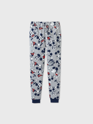 Men's Disney Mickey Pajama Pants - Heather Gray