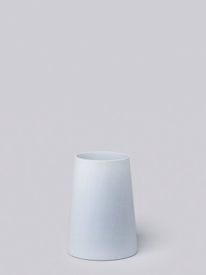 Tall Wide Porcelain Cone - Ice