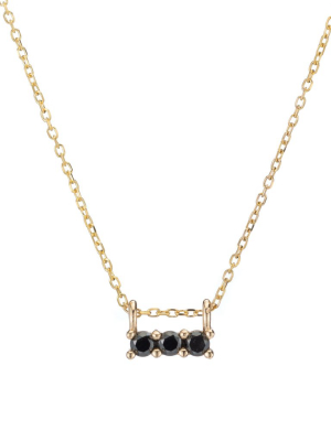 Black Diamond 3s Necklace