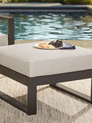 Portside Aluminum Outdoor Ottoman