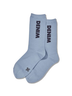 Women's Color Names Crew Socks