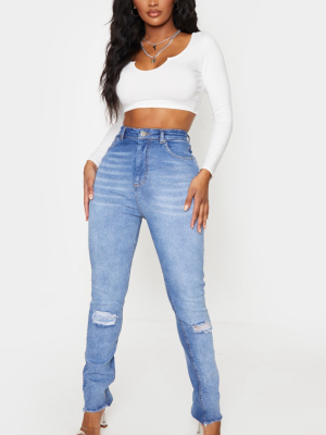 Shape Vintage Knee Rip Boyfriend Jeans