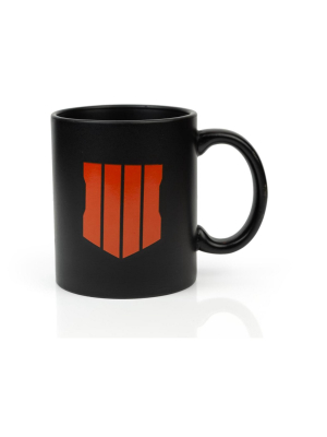 Exquisite Gaming Call Of Duty: Black Ops 4 Shield Icon Ceramic Coffee Mug | Holds 12 Ounces