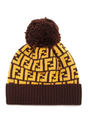 Fendi Ff Logo Beanie