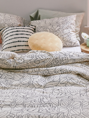 Kacy Stitch Print Duvet Set