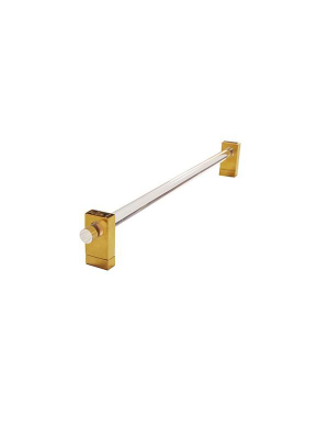 Smith Acrylic & Brass Minimal Towel Bar