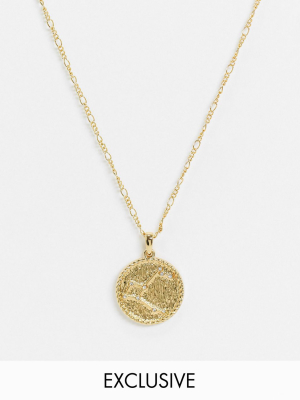 Reclaimed Vintage Inspired Premium 14k Andromedea Constellation Pendant Necklace