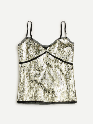Collection Sequined Tulle Camisole