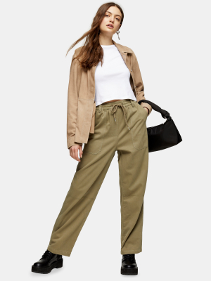 Khaki Slouch Pants