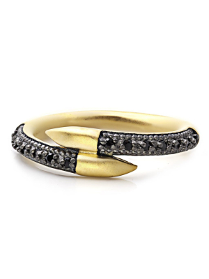 Black Pavé Embrace Ring