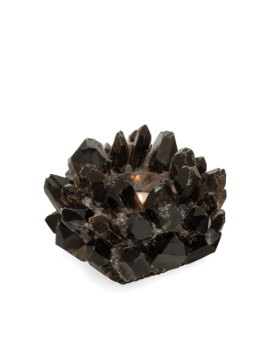 Petite Black Quartz Votive