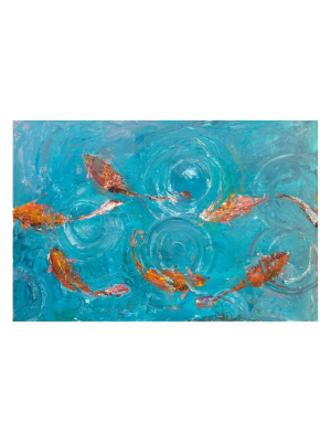 Koi Pond Wall Art