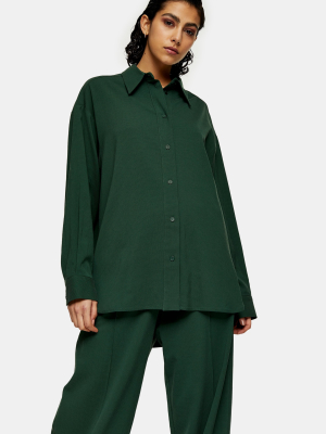 **green Oversized Shirt By Topshop Boutique