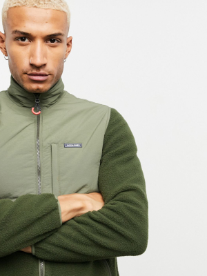 Jack & Jones Originals Fleece Jacket In Green