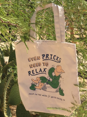 Even Pricks Need To Relax Tote Bag - Natural