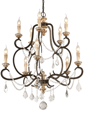 Bordeaux Chandelier Medium By Troy Lighting