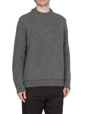 Maison Margiela Layered Collar Knit Jumper