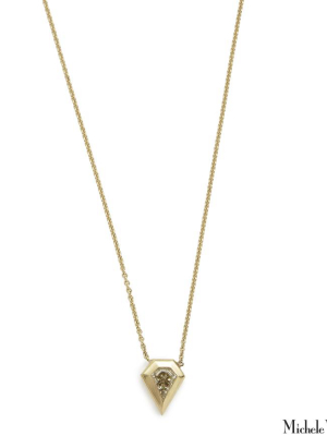 Kite Diamond Shape Gold Necklace