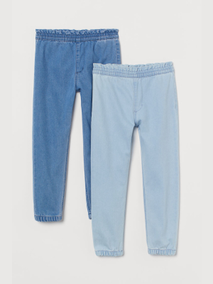 2-pack Denim Joggers