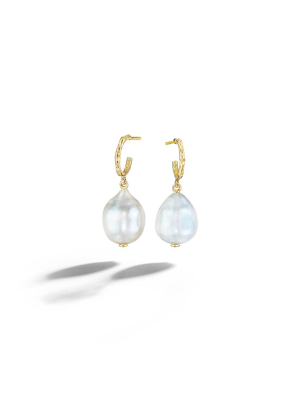 Wonderland Pearl Hoop Earrings