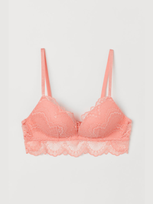 Soft-cup Lace Push-up Bra