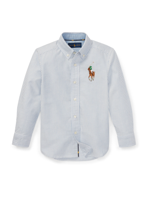 Big Pony Striped Oxford Shirt