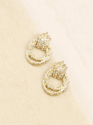 Only Royalty 18k Gold Plated Crystal Earrings