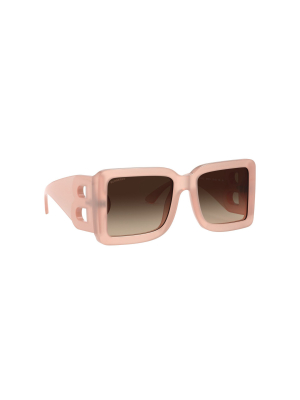 Logo Oversized Square-frame Acetate Sunglasses