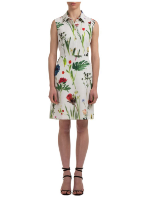 Boutique Moschino Floral Print Shirt Dress