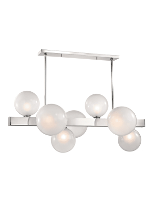 Hinsdale 7 Light Island Polished Nickel