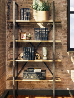 Modern Mixed Material Bookshelf