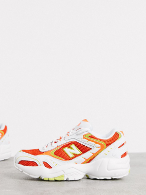 New Balance 452 In Sneakers White And Orange