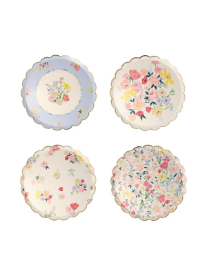 English Garden Side Plates (x 8)