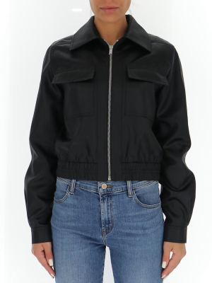 Saint Laurent Satin Bomber Jacket