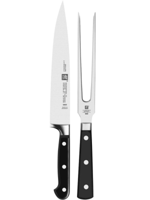 Zwilling J.a. Henckels Professional "s" 2-pc Carving Knife & Fork Set