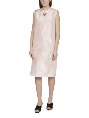 Prada Taffeta Sleeveless Midi Dress