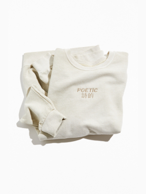 Poetic Tonal Overdye Crew Neck Sweatshirt