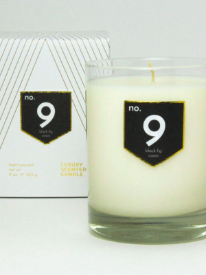 No. 9 Black Fig Cassis Scented Soy Candle