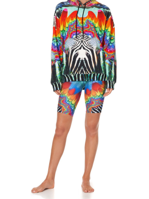 Oversize Boyfriend Hoodie Rainbow Gathering