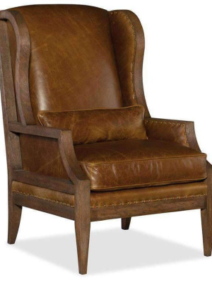 Laurel Exposed Wood Club Chair