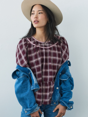 Kady Plaid Blouse