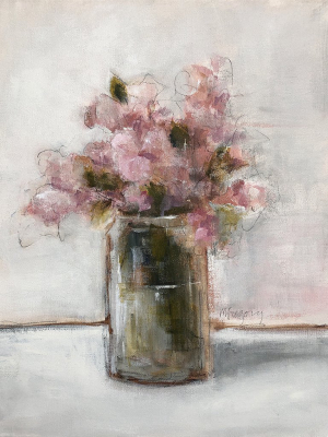 Mary Gregory Original Painting - Wildflower In Jar