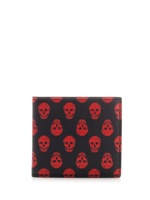 Alexander Mcqueen Skull Printed Bifold Wallet