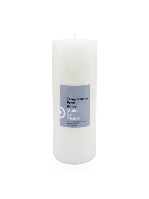 Unscented Pillar Candle White - Made By Design™