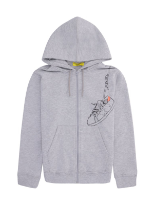 Golden Goose Kids Sneaker Printed Hooded Jacket