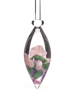 Era & Beauty Rose Quartz & Amethyst Gem-water Decanter & Vial Set By Vitajuwel