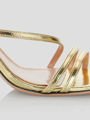 Gold Leather Sandals