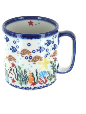 Blue Rose Polish Pottery Atlantis Coffee Mug