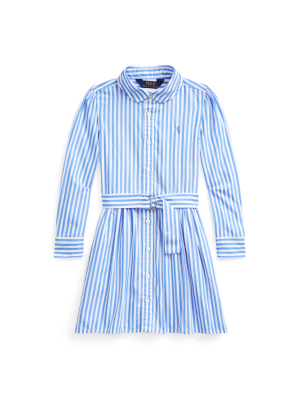 Striped Cotton Shirtdress