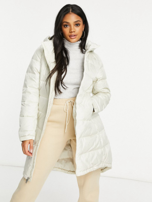 The North Face Metropolis Parka Jacket In White